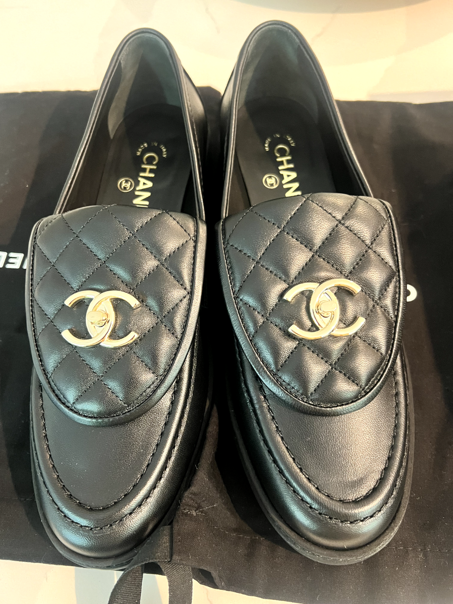 CHANEL シャネル　ブラック ミュール 35 Chanel * Camellia Mule Sandals Shoes #35 – AMORE Vintage Tokyo