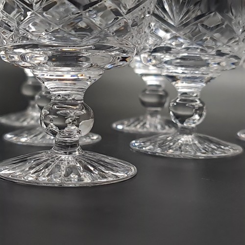 Vintage Stuart Crystal Ludlow Pattern Liqueur / Sherry Glasses Set of 6 - Picture 3 of 15