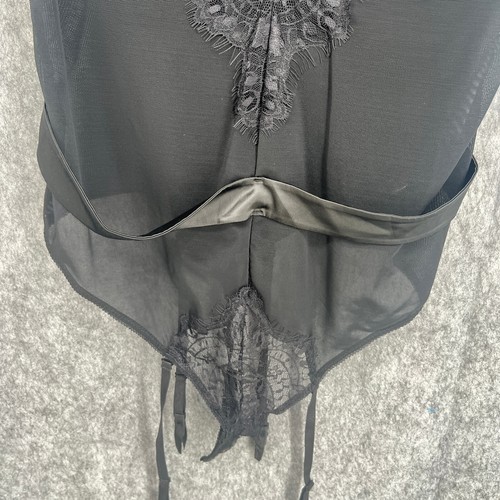 Fashion Nova Women Adjust Strap Sleeve Polyamide Blend Hooked Lingerie Black 2X - Picture 5 of 13