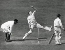 Frank Tyson 1953 Frank Tyson - Northamptonshire Old Cricket Photo