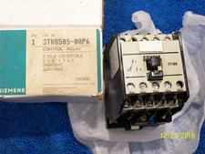 NEW SIEMENS 3TH8505-0A-P6 CONTROL RELAY 220/240V COIL