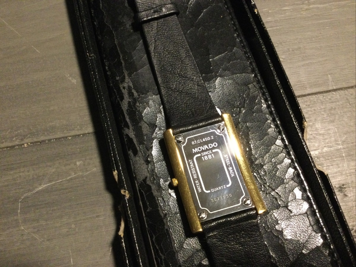 MOVADO Rectangular Unisex Watch 87.C1.450.2 Pre Owned | eBay