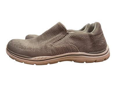 Skechers Casual Slip On Sneakers Mens Size 11 65086 Taupe Relaxed Expected Gomel