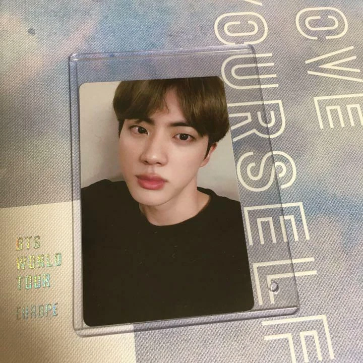 BTS WORLD TOUR LOVE YOURSELF EUROPE JIN official photocard DVD ver.