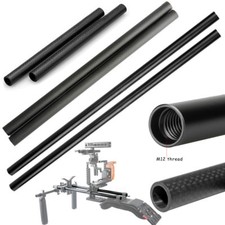 NICEYRIG 40cm 30cm 12" 8" 15mm Carbon Fiber /Alloy Rods For DSLR Rig Rail System