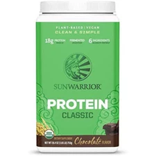 SUNWARRIOR Organic Brown Rice Protein Chocolate, 750 grams