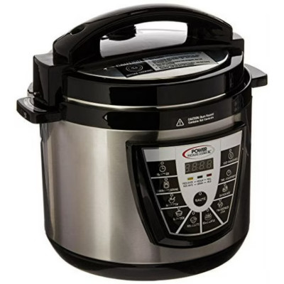 Power Pressure Cooker XL 6 Quart - Silver NEW Damaged Box