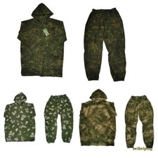 Russian Military Camo Combat Uniform Training Suits Outdoor Hoodie Top Pants