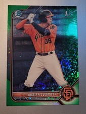 2022 Bowman Chrome #BCP-19 Adrian Sugastey Green Mini Diamonds Refractor 44/99
