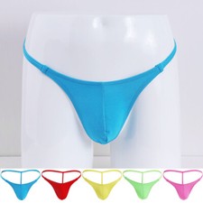 Men G-String Briefs Thong Bikini Underwear T-Back Pouch Panties Swimwear Se;