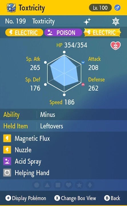 Pokemon Sword And Shield Shiny Toxel (Low Key) 6IV Battle Ready Fast Delivery