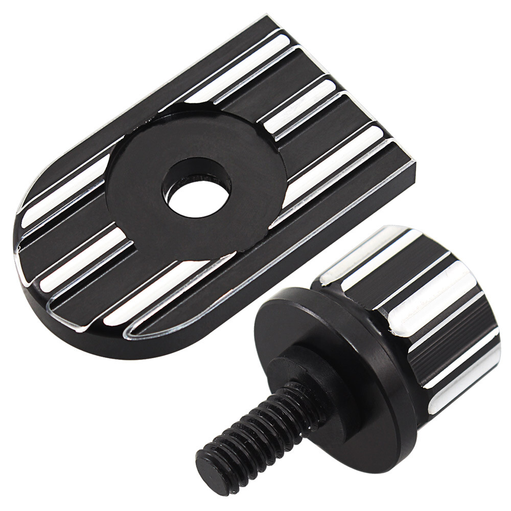Aluminum Seat Bolt Knob For Harley Sportster 1996-Up – Quick Release Knurled Grip