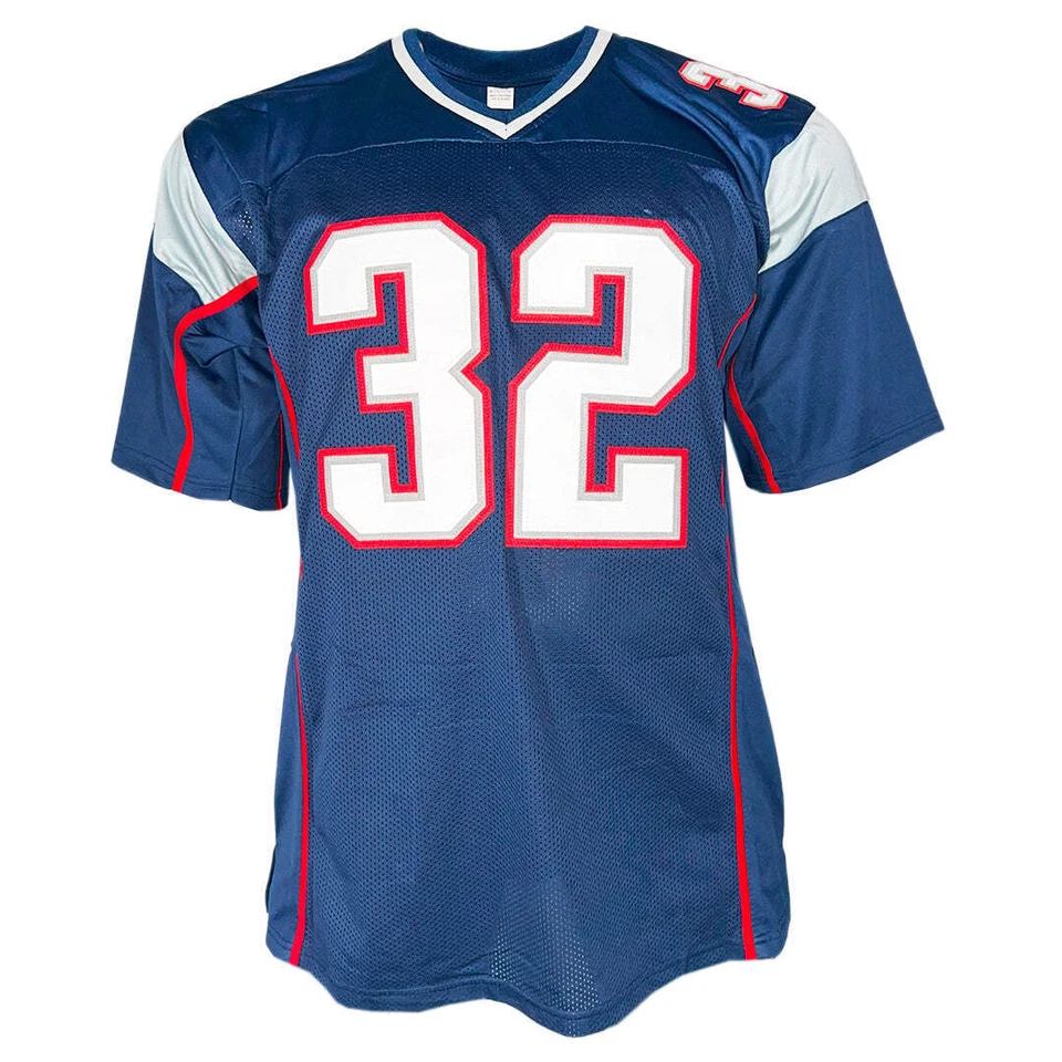 Camiseta de fútbol americano firmada por Antowain Smith 2x SB Champ Inscription New England Navy ( Foto 2 de 3