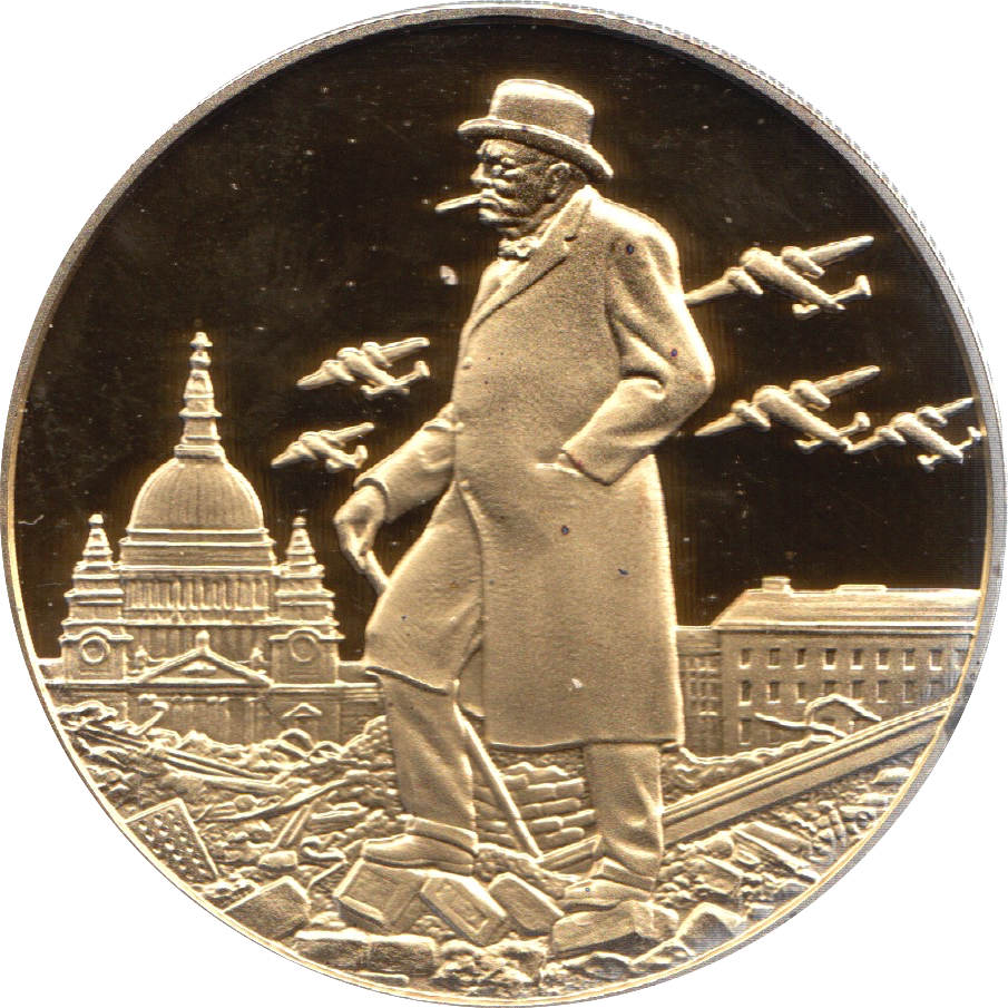 Winston Churchill History Silver Medal 1911 The Blitz Coin | eBay UK