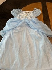 VTG WALT DISNEY WORLD NIGHTGOWN GIRLS SZ 6 SLEEPWEAR SATINY SHEER CINDERELLA