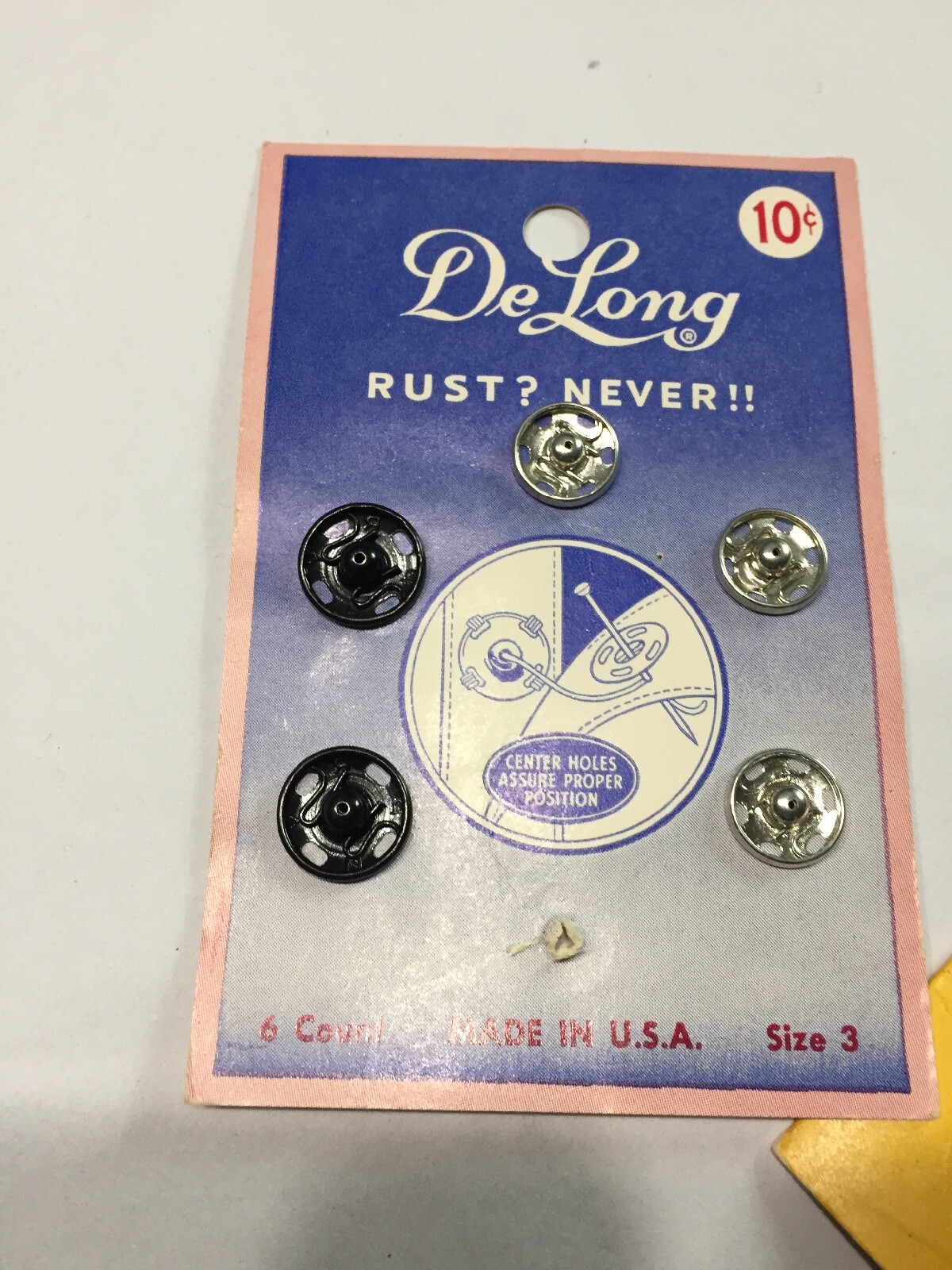 Vtg Sewing Notions Needles Buttons Snaps 19201960s Adv Woolco Kroger