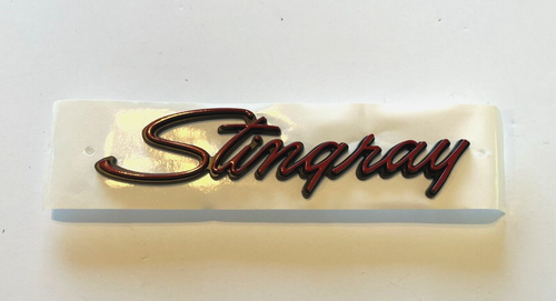 NOT CHINA PLASTIC! Chrome Side Fender Stingray Emblems 1969-1976 - Foto 13