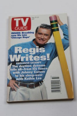 TV Guide Magazine August 19-25, 1995 Regis Philmin ~Dallas Ed No Label