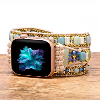 Handmade Boho Watch Bracelet Band for Apple iWatch Series 10  display picture 1
