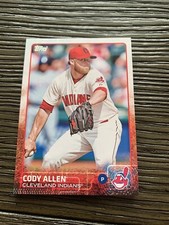 2015 Topps Series 1 Cody Allen #18 Cleveland Indians