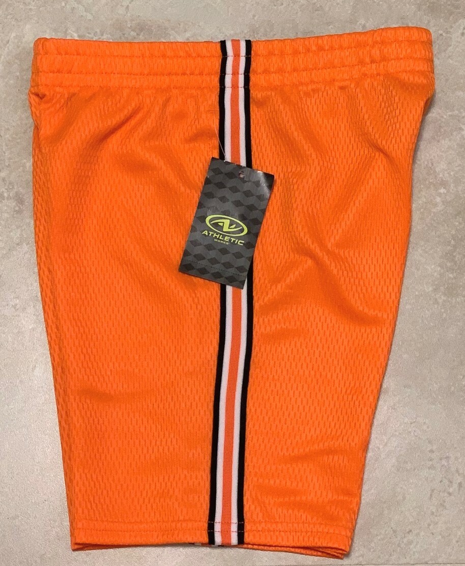 Boys Athletech Polyester Basketball Shorts: XS(4-5)-S(6/7) M(8)-L(10/12)