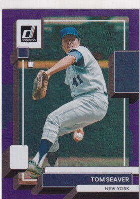 2022 DONRUSS PURPLE TOM SEAVER NEW YORK METS REDS PARALLELS JC-2639