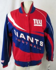 New York Giants Women S L or 2XL Embroidered Twill Jacket MSRP 124.99 AGIA 23