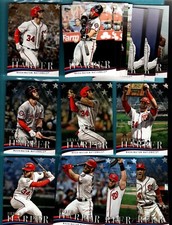 2018 Topps Baseball Bryce Harper Highlights (1) GOLD (3) BLACK (4) BLUE (8) BASE