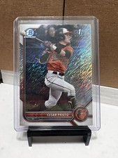 2022 Bowman Chrome Prospect 1st Bowman Shimmer Refractor Cesar Prieto