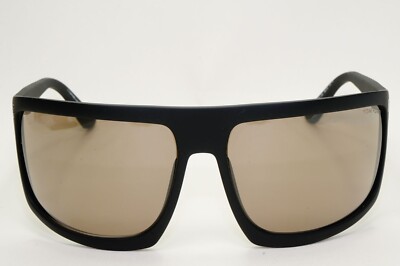 Tom Ford Sunglasses Clint-02 Black Matte Wrap Brown Large  display picture 3