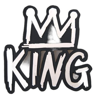 DOLCE & GABBANA Patch Black White King Crown Sticky for Sneakers Applique 60usd
