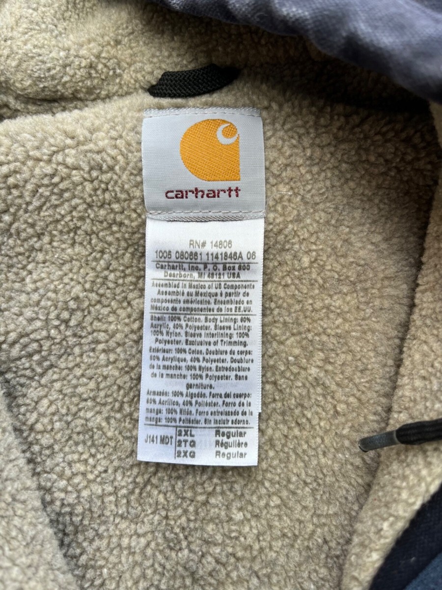Vintage Carhartt Jacket Sherpa Lined Mens 2XL J141 MDT Vintage Carhartt Jacket Sherpa Lined Mens 2XL J141 MDT