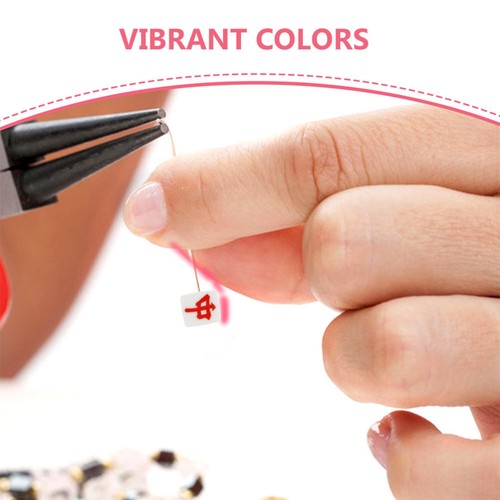 50 Pcs Mahjong Beads Child Chinese Tile Charms Friendship Bracelet Making Kit - Picture 7 of 12