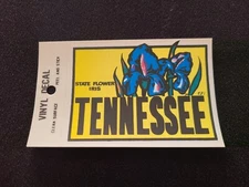 Tennessee State Flower Iris Vintage Travel Souvenir Decal / Window Sticker 