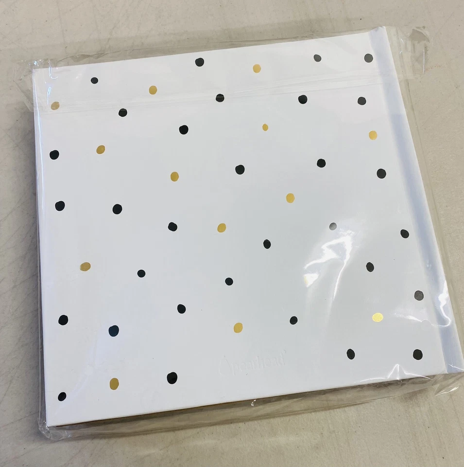 Pearhead Baby Memory Book, Black and Gold Polka Dot — 第 2/4 张图片