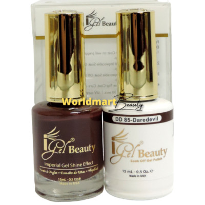 IGel Beauty Gel Nail Polish 0.5oz Gel Color DUO DD85- DAREDEVIL