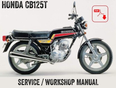 Honda CB 125T T1 TD CB125T CB125 Super Dream Workshop Service