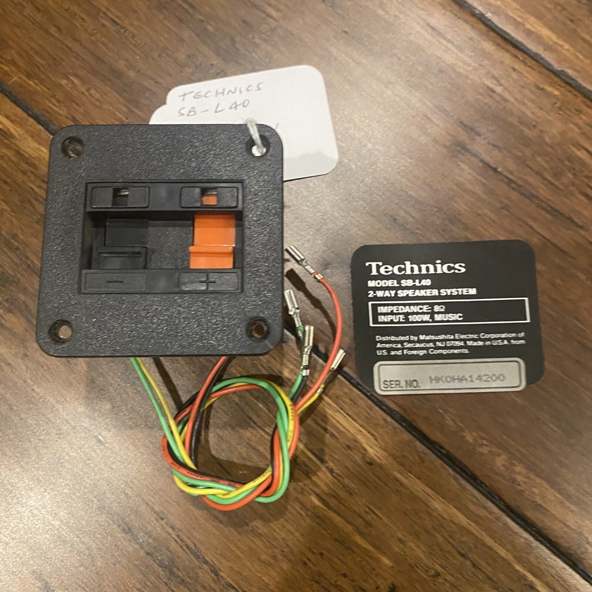 TECHNICS SUP31950-1 SPEAKER CONNECTOR WITH CROSSOVER FOR