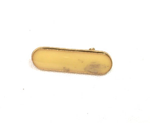 Vintage Yellow Enamel Girl Scout Leader Pin, Approximately 1 Inch