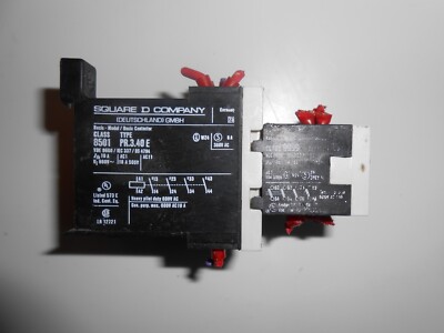 SQUARE D Class 8501 Type  PR.3.40E + Class 9999 Type PY40 Serie B Hilfsschütz