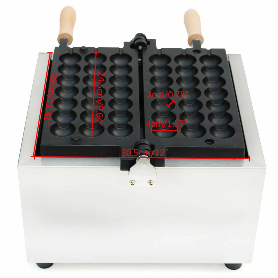 42-hole Commercial Donut Ball Maker Electric Waffle Ball Baking Machine Nonstick - Image 3 of 4