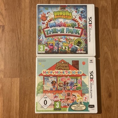 Animal Crossing & Moshi Monsters Nintendo 3ds Spiele Konvolut beide 100% Original