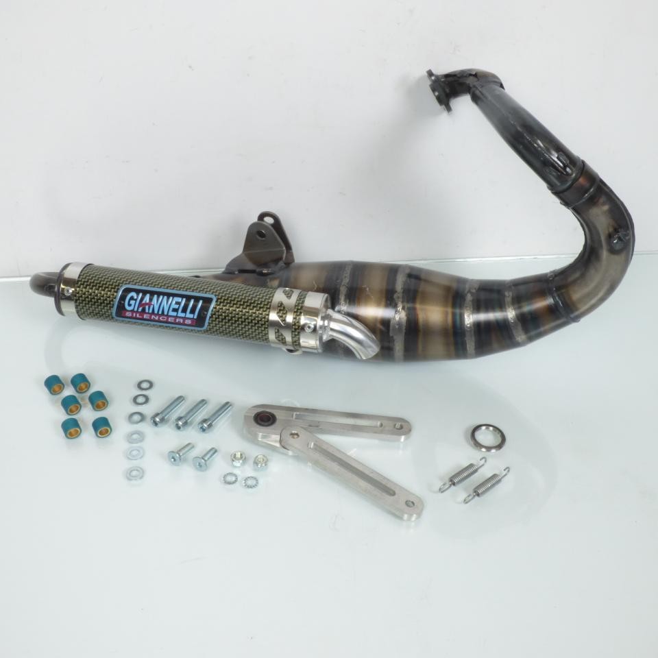 Pot d'échappement de rechange Giannelli 31609E scooter 50cc Peugeot Trekker liquide et air