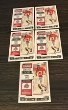 Lot (5) Carnell Tate 2025 Panini NIL Ohio State College Ticket Ohio State RC