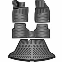 Elmasline 3D Gummimatten & Kofferraumwanne Set FüR VW ID.3 2020 Standard Ladebod