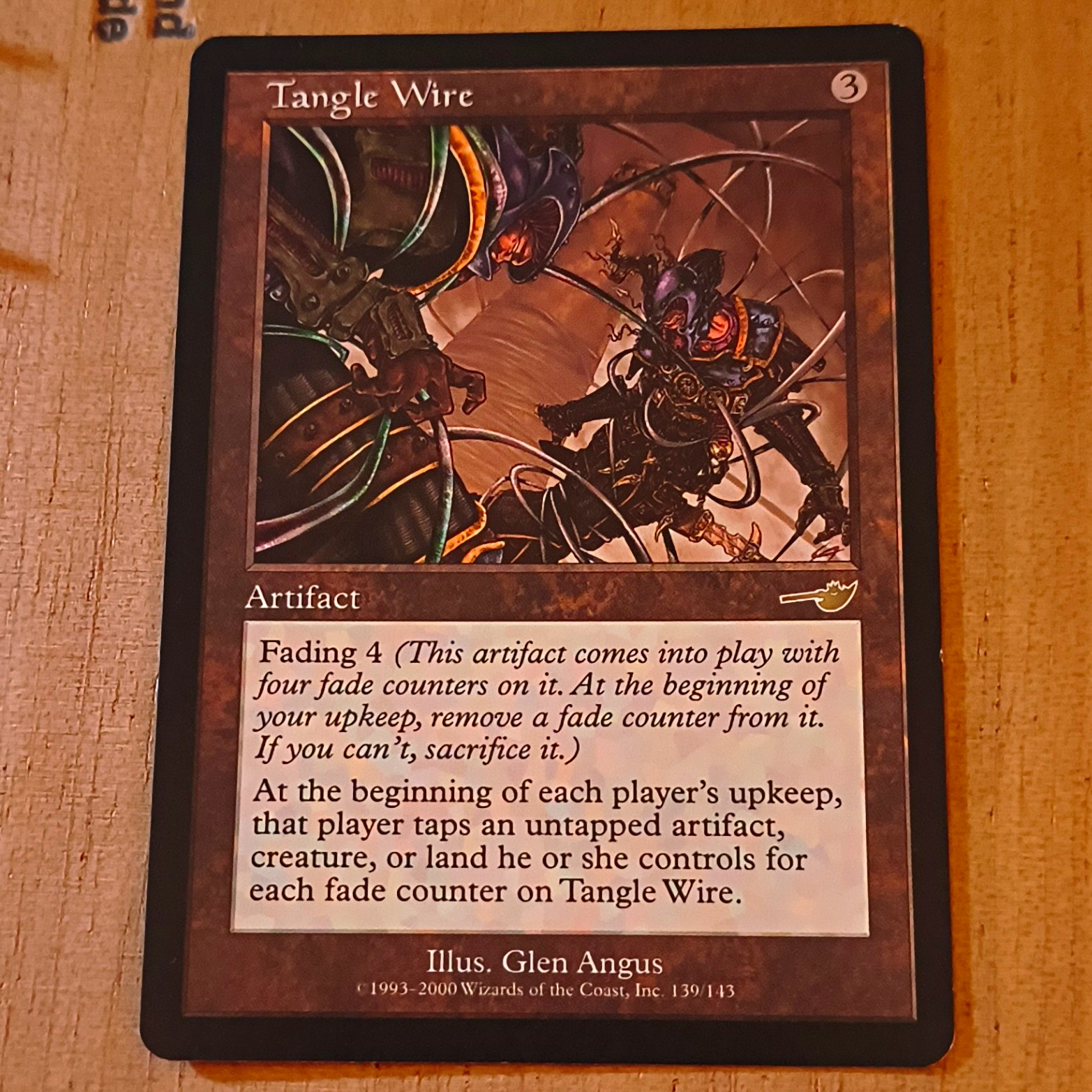 Wizards of the Coast MTG Nemesis Tangle Wire #139 Artifact Rare Regular EN