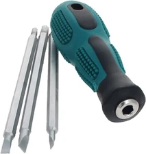 Utoolmart Magnetic Screwdriver Set, 4 in 1 Slotted Phillips 6×100mm 3Set 