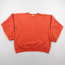Vintage Levis Sweatshirt Mens Large Orange Crewneck Pullover Made in USA 90s