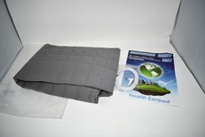 MIUQAOKL Cotton Grounding Anti-Slip Mat 24x36 in w/ 15ft Wire Silver Fiber Gray