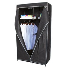 Urban Living Falt-Kleiderschrank Garderobe 5 Regale Kleiderständer Kleiderstange